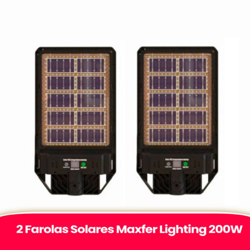 pack 2 farolas solares