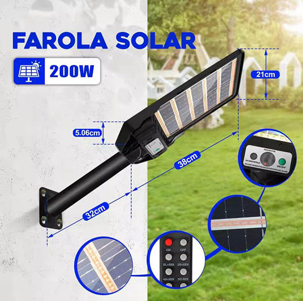 el mejor farol solar exterior potente