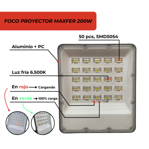 Foco Proyector Solar 200W - Imagen 4